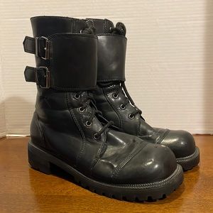 Y2K early 2000s vintage hot topic boots womens size 7-8